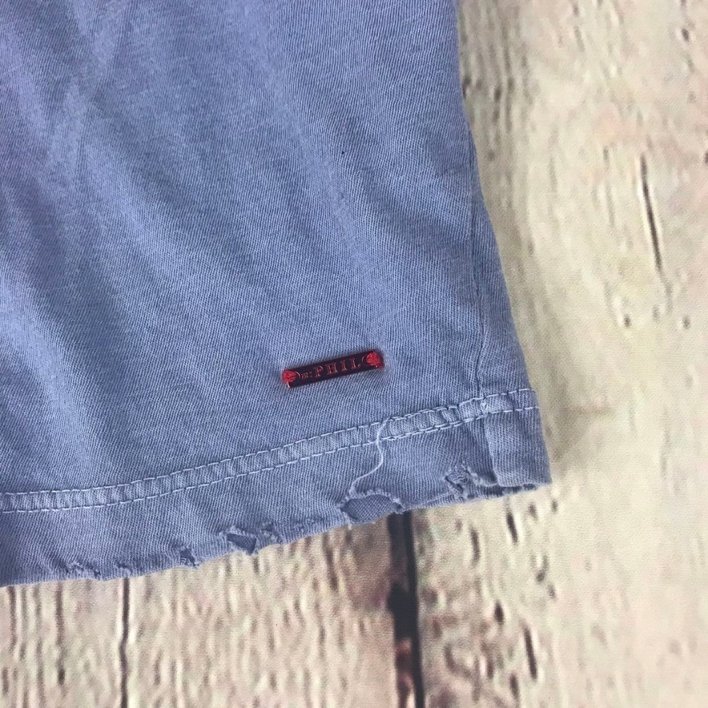 Philanthropy Short Sleeve Lace Up Shoulder T-shirt - Picture 3 of 6